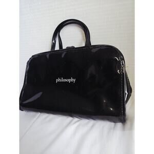 Philosophy Cosmetic Makeup Beauty Travel Organizer Black